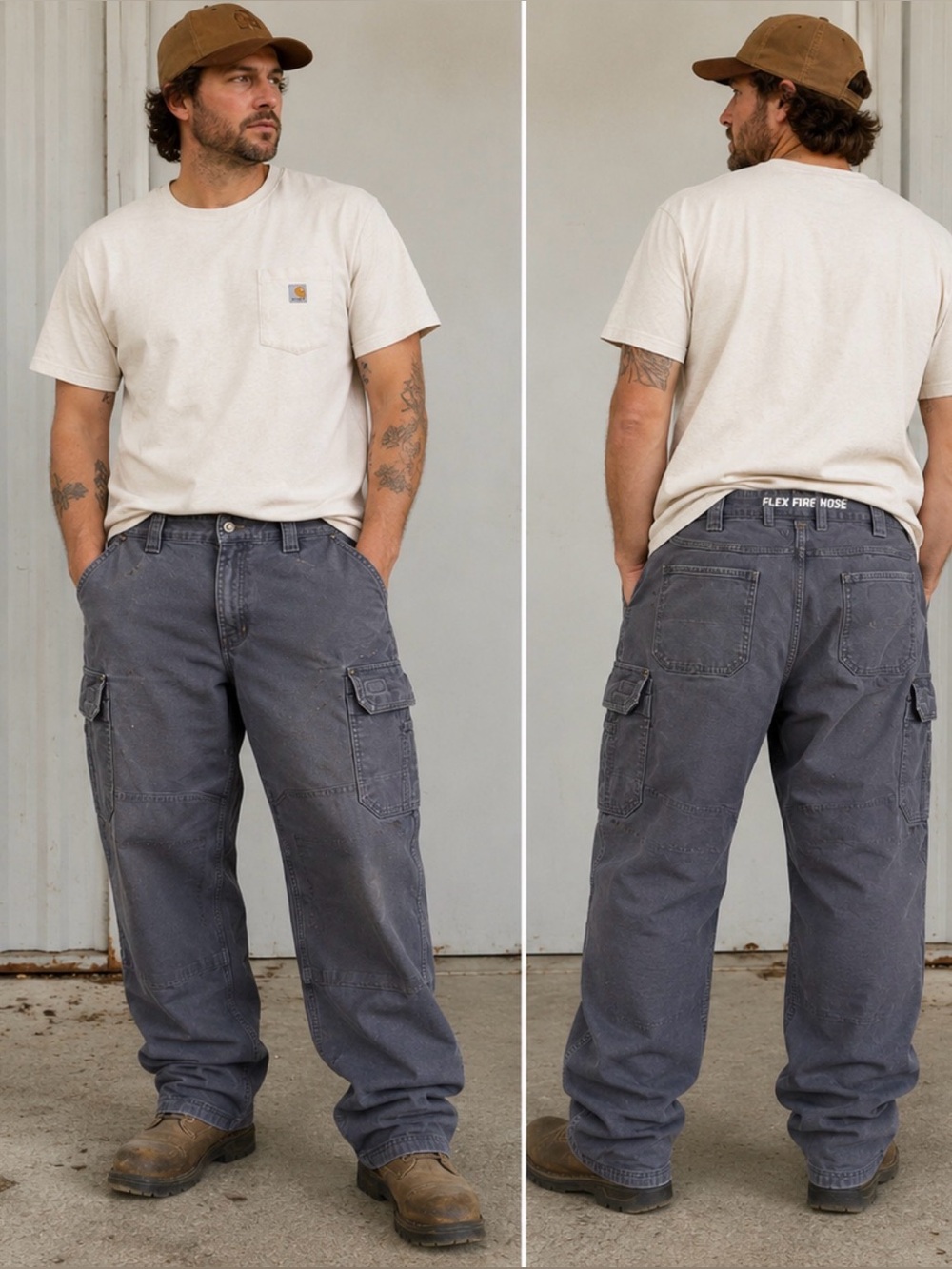 Duluth Trading Co Flex Fire Hose Cargo Work Pants Men’s 40x30